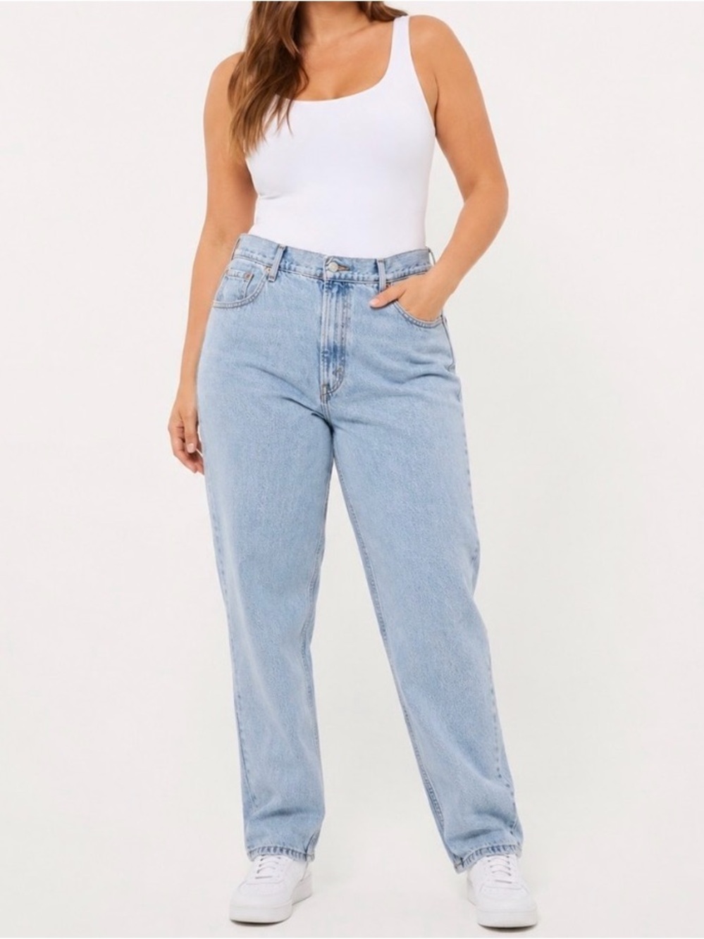 Vintage Levi's 550 Classic Relaxed Tapered Leg Light Wash Mom Jeans Sz 29 Tag 12